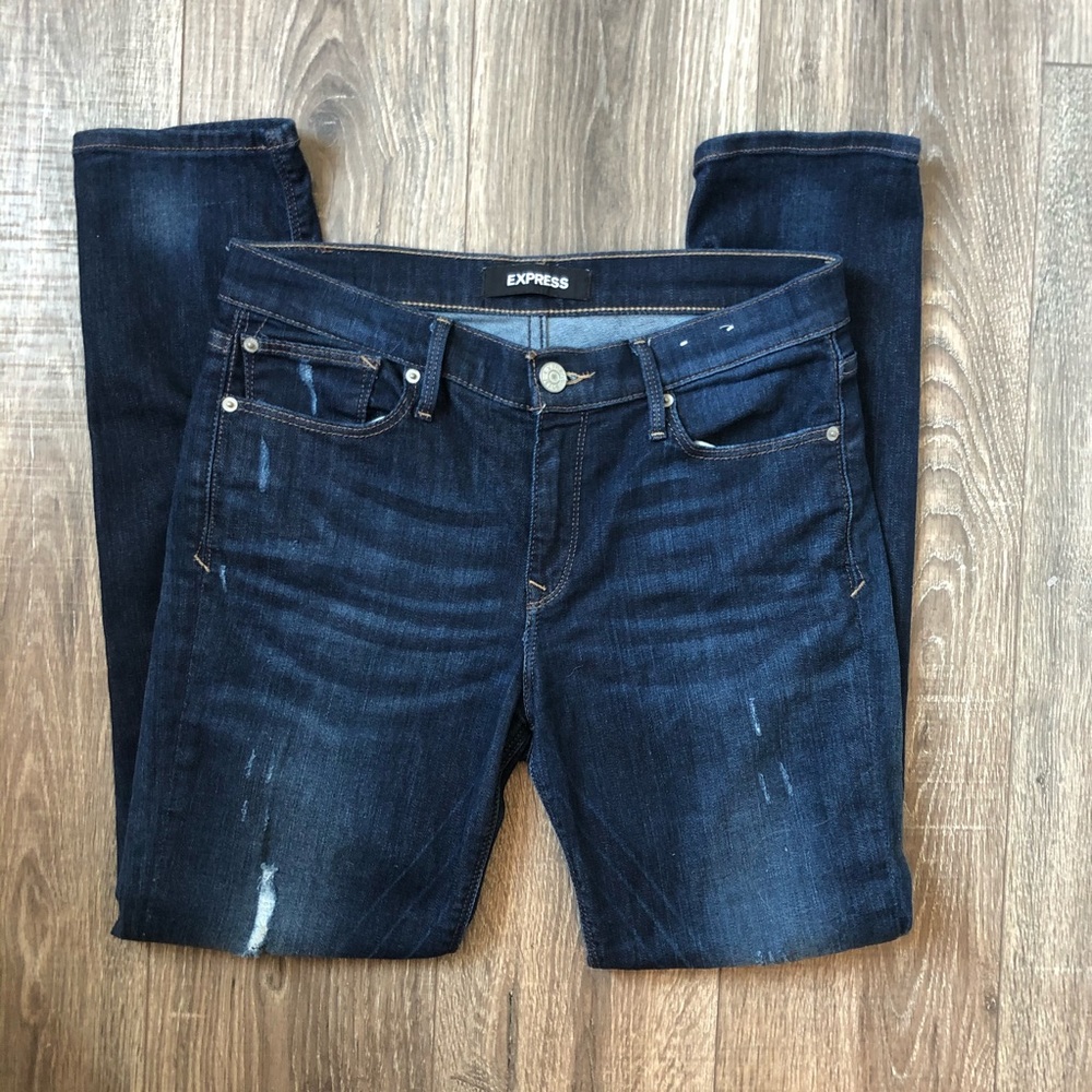 Express Super Skinny Mid Rise Jean